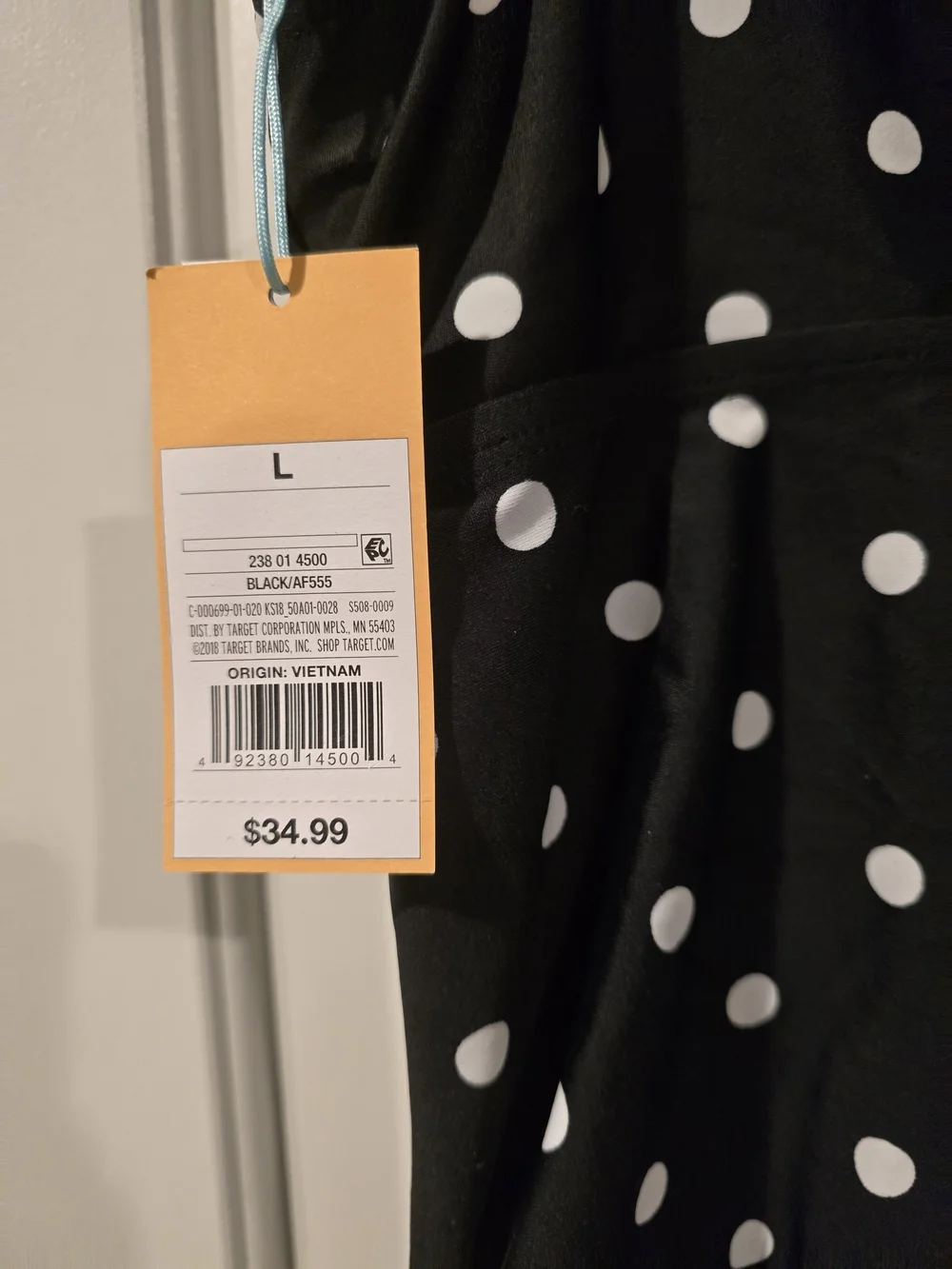 NWT Kona Sol Black White Polka Dot Faux Wrap One-Piece Swimsuit Sz XL